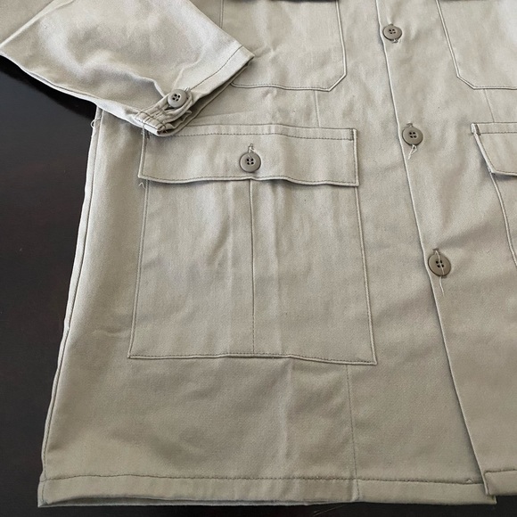 STAN RAY Natural Military Chore jacket Khaki Sz XL - Picture 6 of 17